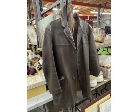 TWO VINTAGE LEATHER JACKETS