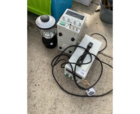 TWO LAVOLTA DC POWER SUPPLIES AND A CAMPING LIGHT