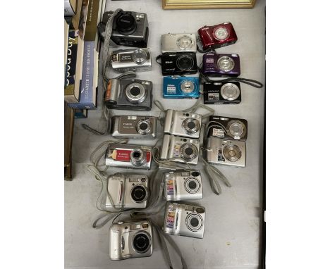 NINETEEN CANON AND NIKON DIGITAL CAMERAS