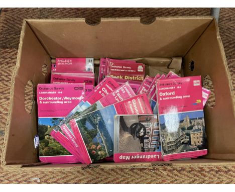 SIXTY ONE ORDNANCE SURVEY MAPS