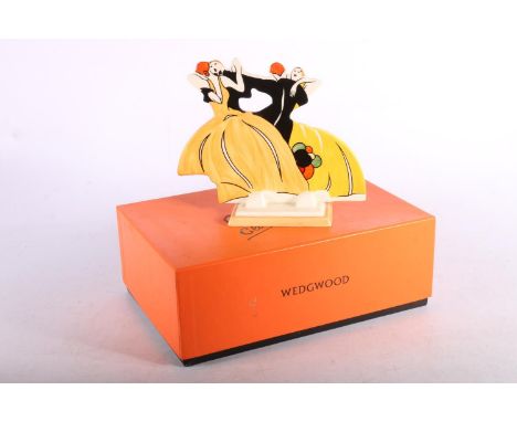 Clarice Cliff Wedgwood reissue Age of Jazz figure Twin Dancers 434 boxed. 