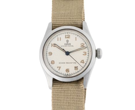 A GENTLEMAN'S MID SIZE STAINLESS STEEL TUDOR OYSTER ROYAL WRIST WATCHCIRCA 1950, REF. 7903 Movement: 17J, manual wind, cal. 1