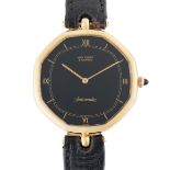 A RARE GENTLEMAN'S SIZE 18K SOLID YELLOW GOLD GERALD GENTA AUTOMATIC WRIST WATCH CIRCA 1980s, REF.