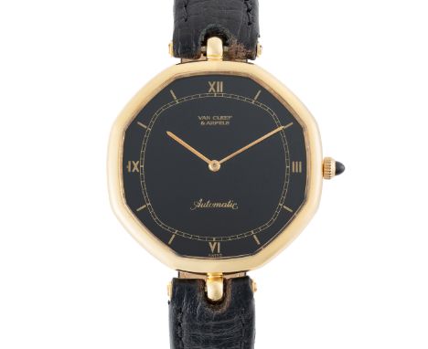 A RARE GENTLEMAN'S SIZE 18K SOLID YELLOW GOLD GERALD GENTA AUTOMATIC WRIST WATCH
CIRCA 1980s, REF. G1661-2&nbsp;MADE FOR VAN 