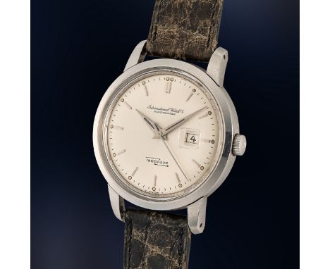 A GENTLEMAN'S STAINLESS STEEL IWC INGENIEUR AUTOMATIC WRIST WATCH  CIRCA 1960s, REF. 666 WITH SILVER DIAL, ACCOMPANIED BY AN 