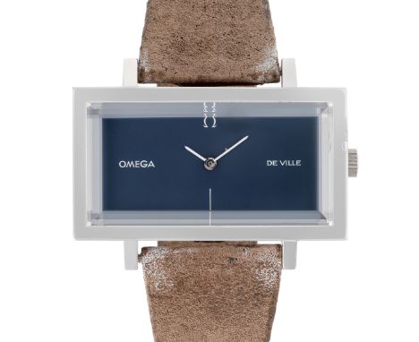 A STAINLESS STEEL OMEGA DE VILLE WRIST WATCH CIRCA 1970s, REF. 511.0383 DESIGNED BY ANDREW GRIMAMovement: Manual wind, cal. 6