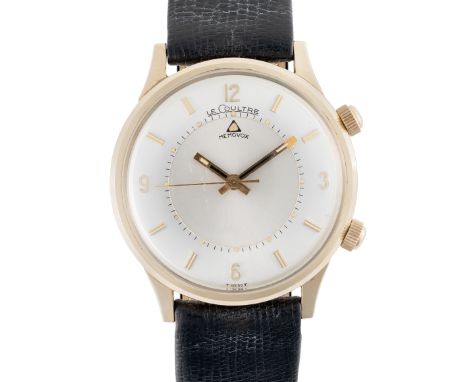 A GENTLEMAN'S SIZE 10K GOLD FILLED LECOULTRE MEMOVOX ALARM WRIST WATCH CIRCA 1960s, FOR THE AMERICAN MARKETMovement: Manual w