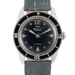 A GENTLEMAN'S SIZE WALTHAM "BATHYSCAPHE" DIVERS WRIST WATCH CIRCA 1960, PRODUCED BY BLANCPAIN FOR