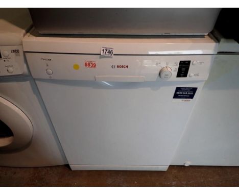 Bosch Classixx dishwasher. All electrical items in this lot have been PAT tested for safety and have passed. This does not co