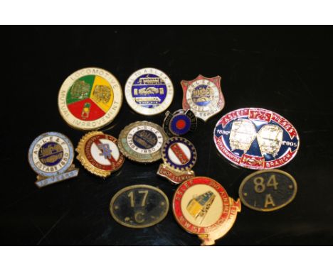 A BAG OF ENAMEL RAILWAY BADGES