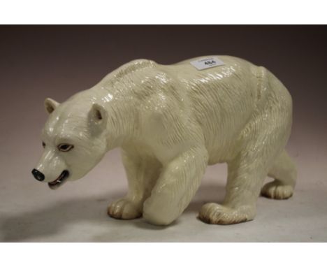 A LARGE MELBA WARE POLAR BEAR FIGURE