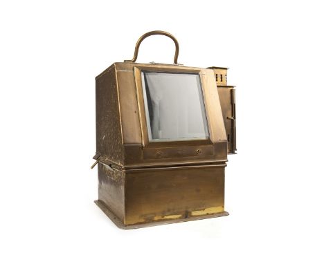 EAST GERMAN FREIGHTER BINNACLE NAVIGATIONAL INSTRUMENT, no. 30048 from the 1953 freighter, the navigational instrument no. 30