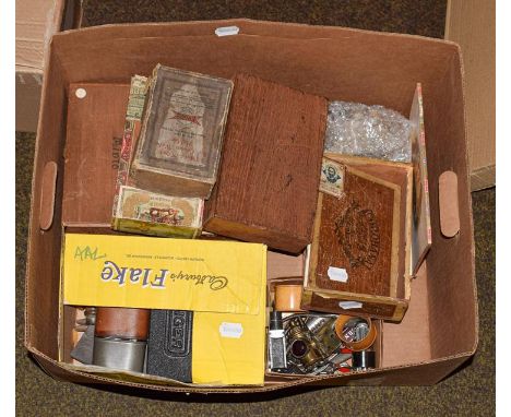 Miscellaneous including vintage cigar box, tools and other bygone items etc  