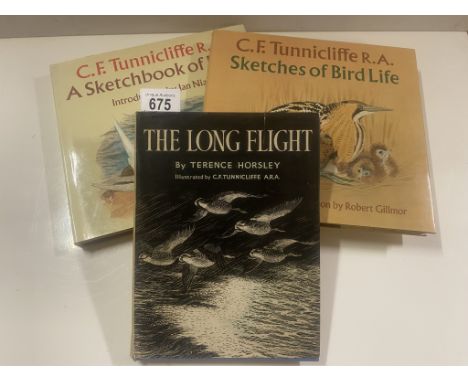 Tunnicliffe related The Long Flight by Terence Horsley, 1947 &amp; A Sketch Book of Birds &amp; Sketches of Bird Life 