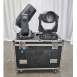 2x Clay Paky Alpha Wash TH 575 lights with flight case - L 1080 x W 870 x H 890mm