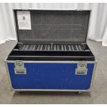 2x 32 way stage wall XLR multi core units - 50m 16A mains cable with flight case - L 123 x W 57
