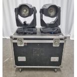 2x Clay Paky Alpha Wash TH 575 lights with flight case - L 1080 x W 870 x H 890mm(missing brackets)