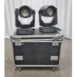 2x Clay Paky Alpha Wash TH 575 lights with flight case - L 1080 x W 870 x H 890mm