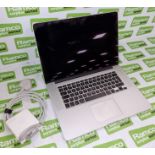 Apple MacBook Pro A1398 with PSU - 15 inch, Intel Core i7 Quad Core 2.5 GHz