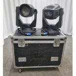 2x Clay Paky Alpha Wash TH 575 lights with flight case - L 1080 x W 870 x H 890mm