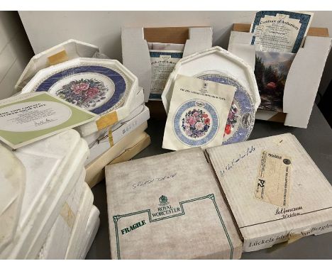 A selection of picture plates various makers to include Royal Worcester