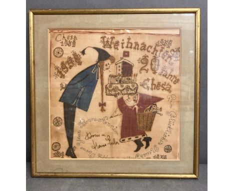 A silk print by Chesa 1958