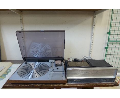 A Bang & Olufsen Beogram 4000 record player and a Crown D150 amplifier