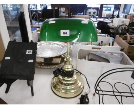 A desk lamp plus hanging lamp