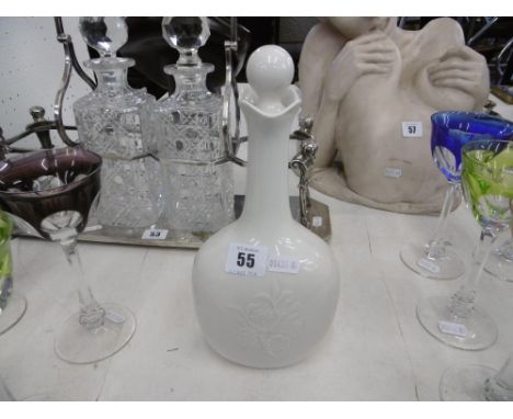 A blanc de chine Royal Copenhagen decanter