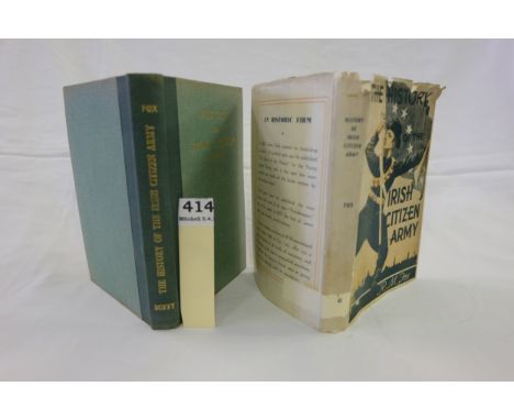 R. M. Fox, 'Irish Citizen Army' 1944 Dust jacket.
