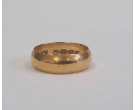 22ct gold wedding ring, 3.8g approx&nbsp;