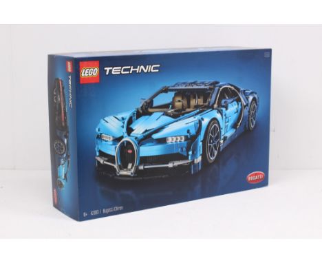 Lego: A boxed Lego Technic, Bugatti Chiron, 1:8 Scale, Reference No. 42083. Box is opened, contents appear sealed within smal