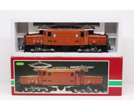 LGB: A boxed Lehmann-Gross-Bahn, G Scale, RhB Crocodile Electric Pantograph Locomotive 415, Reference 2040. Original box, gen