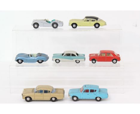 Spot-on: A collection of six unboxed Spot-on Models by Triang vehicles, to comprise: Vauxhall Cresta, Consul Classic, Jensen,