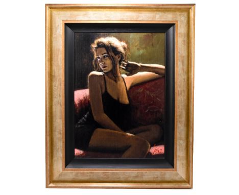 FABIAN PEREZ (Argentinian, born 1967); artist proof limited edition print, 'Rosa', signed, 6/20, 55 x 40cm, framed.Additional