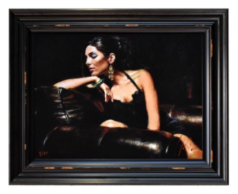 FABIAN PEREZ (Argentinian, born 1967); limited edition print on board, 'Tess III', signed, 9/195, 56 x 75cm, framed, with cer