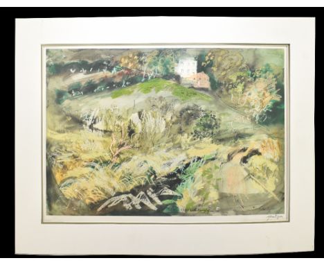 JOHN PIPER (1903-1992); limited edition colour print, 'Llangloffan', signed in pencil and with Fine Art Trade Guild blind sta