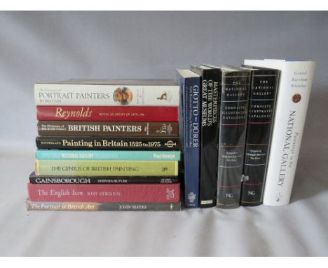 A COLLECTION OF BRITISH ART, ARTIST AND ART GALLERY RELATED ILLUSTRATED REFERENCE BOOKS, to include Gainsborough, Reynolds,. 