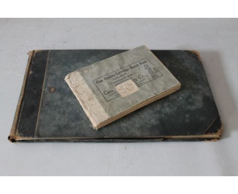 TWO EARLY TO MID 20TH CENTURY SKETCH BOOKS, watercolours and pencil drawings, various subjects, smallest 9 x 13 cm, largest 1