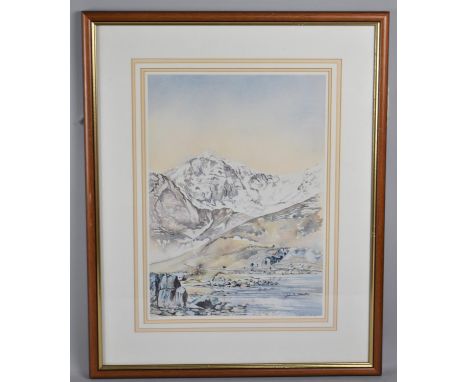 A Framed John Ockenden Print Yr Wyddfa, (Snowdon), 31x43cms 