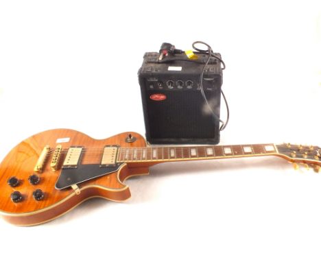 A J&D Brothers Deluxe model electric guitar plus CA.10 guitar amplifier