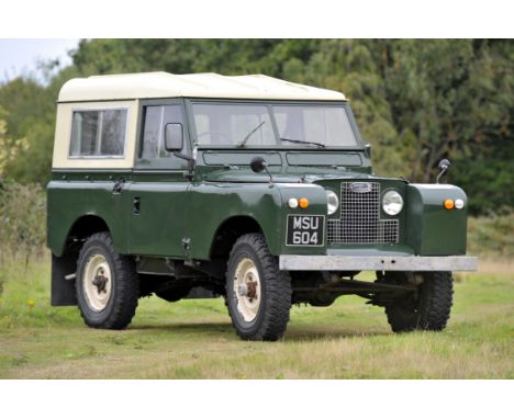   1960 Land Rover Series 2.  Registration number: MSU 604.  A true British classic.  Mileage: 11,883 not warranted.  Fitted w