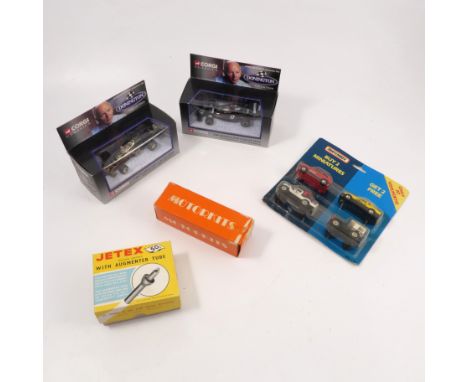 Six Corgi Classic boxed vehicles, from the Donington Collection, together with a Corgi boxed Donington MG 1:18 scale MGF and 