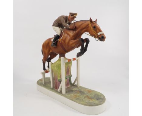 A Royal Worcester model, Merano and Captain Raimondo d'Inzeo modelled by Doris Lindner, please note this model lacks plinth a