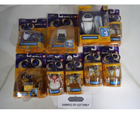 Disney - a lot to include a quantity of boxed Disney Pixar Wall E figures by Thinkway Toys, models appear m in original vg to