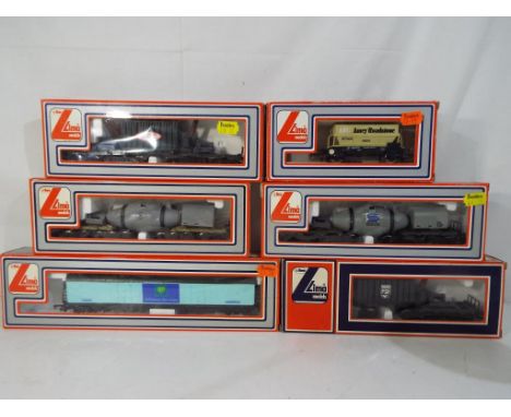 Model Railways - six rare Lima OO gauge wagons in original boxes comprising 30199, 304636, 30956, 309068, 309052 and 309067, 