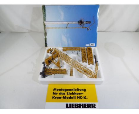 Conrad - diecast Conrad 1:87 scale model of a Liebherr HC-K Crane, model appears min in original polystyrene container with e