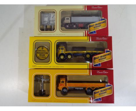 Corgi - three 1:50 scale limited edition trucks comprising CC10101, CC10803 and CC11607, models appear to be mint in nm to m 