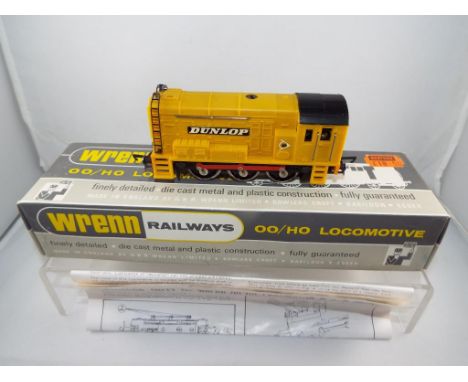 Model Railways - Wrenn OO gauge diesel locomotive ref: W2243 0-6-0 in the colours of Dunlop, locomotive appears m condition w