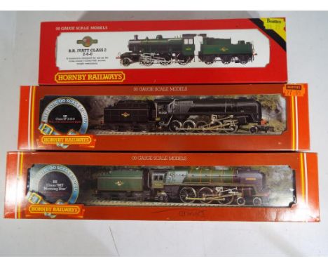 Model Railways - three steam Hornby OO gauge locomotives in original boxes comprising R033 Class 7MT Morning Star, R852 2-6-0